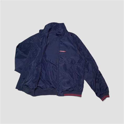 prada harrington|Prada Woven Harrington Jacket .